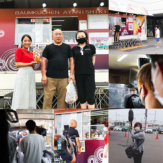 もぎたてテレビ取材時の様子